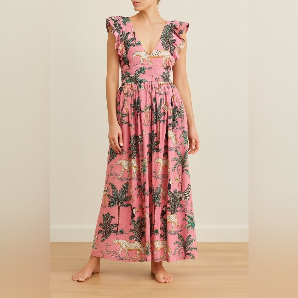 Darlington Isle Tropical Maxi Dress NWOT